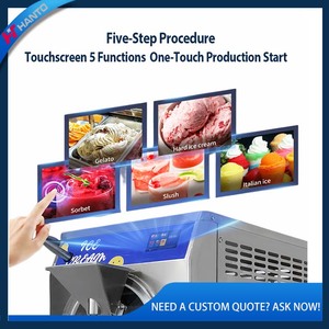 เครื่องทำไอศกรีมเชิงพาณิชย์ขนาดใหญ่ ความจุเยอะ ปรับระดับได้ สำหรับทำไอศกรีมผลไม้ เจลาโต้ และไอศกรีมแบบแบทช์ - Product Image 2
