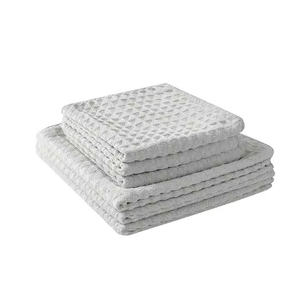 Custom Kitchen Microfiber Dish Rags Thick Waffle Weave <b>Washcloths</b> Ultra Absorbent Odor-Free Multi-Purpose Reusable Cleaning - Product Image 2