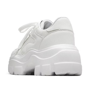 Baskets compensées pour femme, chaussures de sport, autres tendances, en cuir et maille, chaussures épaisses pour femmes - Product Image 4