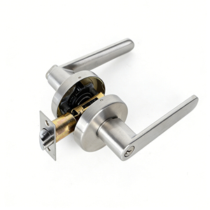 Poignée de porte avec serrure de style américain pour passage intime, en acier inoxydable, avec clé – Vente chaude usine - Product Image 4