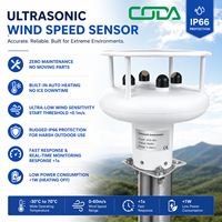 Capteur de vent ultrasonique sans entretien avec RS485 Modbus, machine de mesure du vent numérique pour la surveillance industrielle