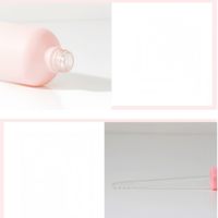 Flacon compte-gouttes rose en verre dépoli personnalisé avec impression sérigraphique pour huiles essentielles rechargeables pour diffuseur d'ambiance