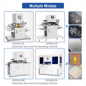 เครื่องปั๊มร้อนอัตโนมัติแบบแนวตั้ง OCEAN สำหรับปั๊มขอบปกหนังสือ PVC ด้วยแผ่นฟอยล์ทอง สำหรับงานเข้าเล่มปกแข็ง - Product Image 3