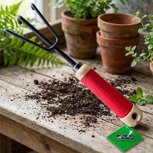 Cultivador de Jardín Manual de Acero con Mango de Madera, Personalizable, 29 cm, Modelo 730117, de Taiwán, 12.0 kg, para Jardinería - Product Image 3