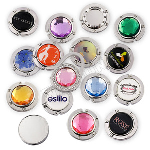 Bag Holder Crystal Table Folding Bag Purse Handbag Hook Hanger Holder Wholesales 24 Colors