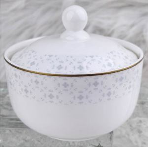 Juego de Platos y Tazones de Porcelana Azul con Impresión por Tampografía, 18 Piezas, Venta al Por Mayor de Fábrica, OEM, Personalizado, Apto para Lavavajillas y Microondas, para Restaurantes - Product Image 2