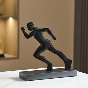 Escultura de Running Man, Artesanía de Resina, Figura Artística, Decoración de Escritorio, Adorno Moderno para Oficina y Sala de Estar, Regalo - Product Image 5