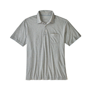 Chemise décontractée à manches courtes en piqué de coton respirant à rayures pour homme, col classique, patte de boutonnage à deux boutons, options de style polyvalentes - Product Image 1