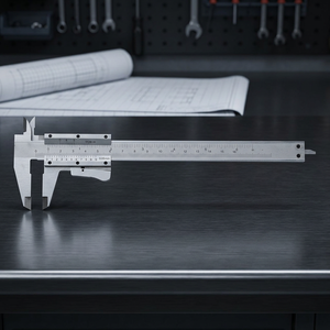 Calibradores Vernier Satinados FERVI, Instrumentos de Medición de Alta Precisión con Precisión de 0.05 mm y Rango de 150 mm - Product Image 3