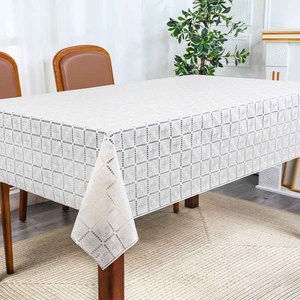 Boen biểu tượng tùy chỉnh dùng một lần hình chữ nhật Khăn trải bàn Handmade dệt thanh lịch rắn màu Polyester đám cưới bên tiệc chiêu đãi sử dụng nhà - Product Image 1