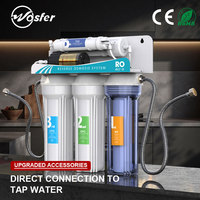 Série de filtres universels Wosfer, filtre à osmose inverse à 5 étapes, adapté à la filtration directe de l'eau potable dans les cuisines domestiques