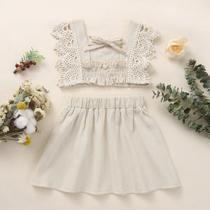 Nuevo Conjunto de Ropa de Verano para Niña con Diseño Especial y Puños de Encaje en Varios Colores - Product Image 3