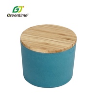 Boîte ronde de rangement en Fiber de bambou, nouveau Type de boîte à pain de qualité alimentaire, vente en gros, boîte à Lunch en Fiber de bambou