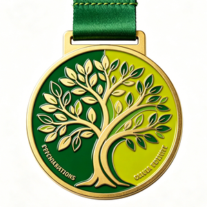 Venta Directa de Fábrica, Medalla 3D Personalizada de Metal Chapada en Oro, Impresión Offset, Cinta Roja y Blanca, Regalo Promocional con Temática Deportiva - Product Image 5