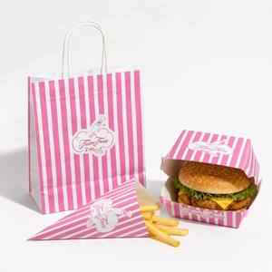 Fast Food Packaging Free Sample Takeout Container for Food Grade Paper <b>Burger</b> <b>Box</b> Fried Chicken ENTEN Factory Direct - Product Image 4