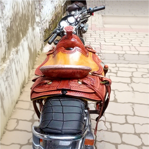 Selle Western en Cuir Véritable et Plastique Légère, Durable et de Haute Qualité pour l'Entraînement Équestre et les Spectacles – Vente Directe Usine - Product Image 1