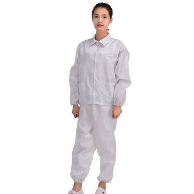 KY/беспылевая сумка антистатический на каждый день из двух предметов высокого качества; С эластичными манжетами на молнии спереди куртки + штаны унисекс работы в целом костюм Спецодежда