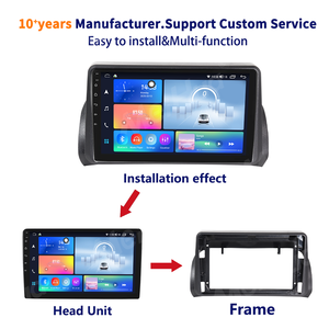 Meihua Marco Fascial texturizado de 9 pulgadas para salpicadero, MARCO DE REPRODUCTOR DE DVD para coche Android apto para <span class=keywords><strong>FIAT</strong></span> <span class=keywords><strong>Argo</strong></span> 2019-2022 con Cable - Product Image 4