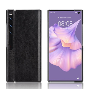 Coque de téléphone en cuir PU rétro litchi pour <span class=keywords><strong>Huawei</strong></span> <span class=keywords><strong>Mate</strong></span> <span class=keywords><strong>Xs</strong></span> 2 7.8 "étui rigide mat avant + arrière pliant - Product Image 6