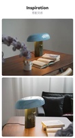 Lampe de bureau LED moderne en gros avec matériaux en fer et en pierre, commande tactile réglable pour l'étude, la chambre à coucher, la table de chevet, la décoration de la maison