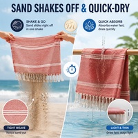 Serviette turque 100% coton rayée, séchage rapide, absorbante, serviette de plage pour enfant, peshtemal, hammam, fabriquée en Chine, toutes saisons