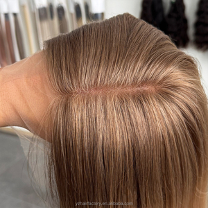 Perruque Lace Front sans colle, 13x4 HD Lace, Cheveux Humains Remy, Ondulation Body Wave, Blond Cendré Balayage, pour Femmes Juives, Vente en Gros - Product Image 4