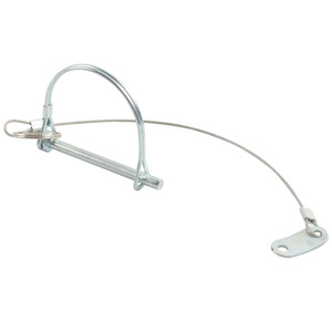 Goupille de verrouillage de remorque de type D Q235, 8x70mm, chaîne de sécurité en acier à ressort pour remplacement et réparation, fixation automobile - Product Image 3