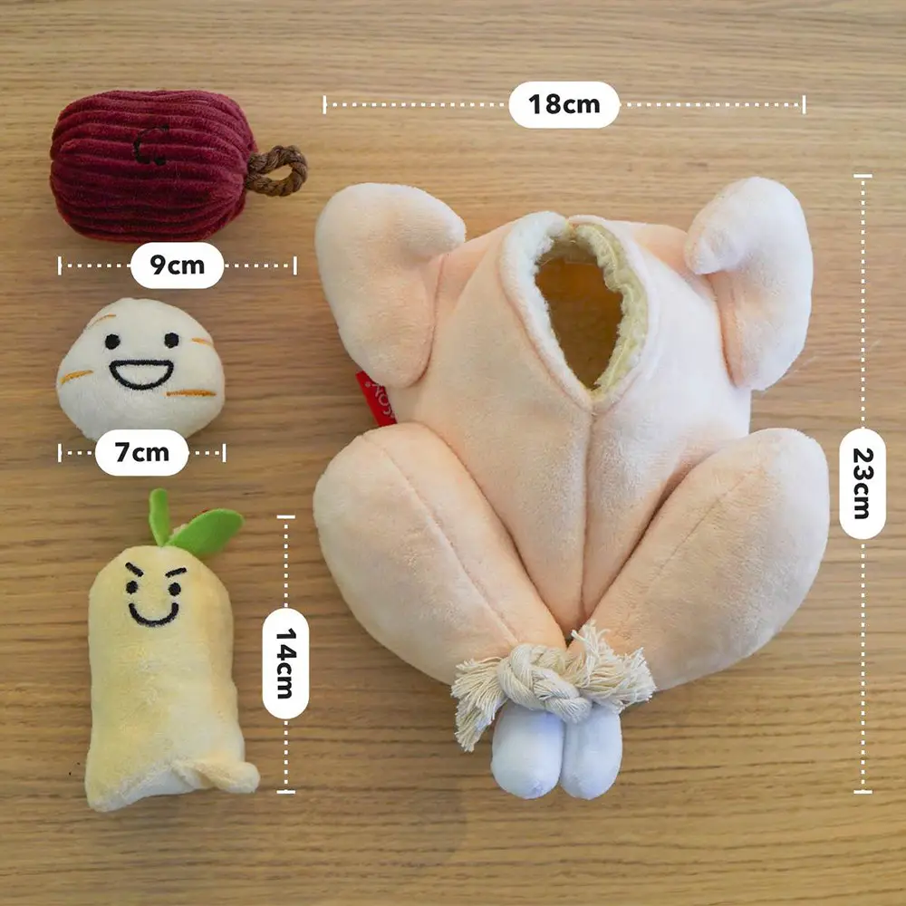 Yeni tasarım tavuk şekli peluş mağaza gıda bulmak gıda köpek oyuncak bulmaca chew interaktif