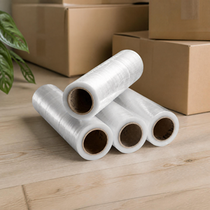 Stretch Film Pallet <b>Wrap</b> Transparent LLDPE Material Smooth Surface Industrial Use 8-25 Micron 20 Inch 1500ft Wholesale - Product Image 2