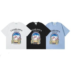 T-shirt da <span class=keywords><strong>uomo</strong></span> e camicia a maniche corte da donna 2026 Fashion Designer Clothing Casablanca Tennis Club 100% casual e vestibilità ampia - Product Image 2