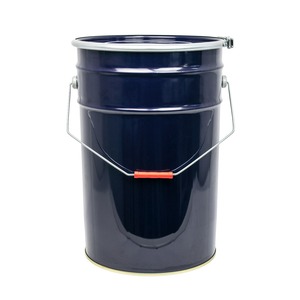 Cubo con asa de fianza con tapa de anillo de acero, 25L azul de lata de hojalata, tambor químico de pintura personalizado - Product Image 2