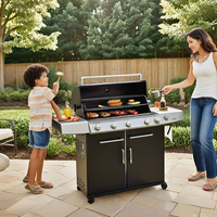 Brûleur tubulaire en fonte SUS304 durable et moderne, 25 000-30 000 BTU, allumage électronique, remplacement universel pour grills à gaz