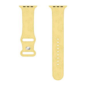 Pour <span class=keywords><strong>apple</strong></span> <span class=keywords><strong>watch8</strong></span> bracelet de montre <span class=keywords><strong>Apple</strong></span> Watch bracelet radium gravé en relief silicone imprimé gravé bracelet de montre en silicone - Product Image 5