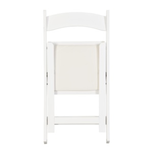 [Disponibilità USA] Set di 4 <span class=keywords><strong>Sedie</strong></span> Pieghevoli Imbottite in Legno Massello, Salvaspazio, Facili da Trasportare, <span class=keywords><strong>per</strong></span> <span class=keywords><strong>Giardino</strong></span>, con <span class=keywords><strong>Cuscini</strong></span> Beige e Struttura Bianca - Product Image 2
