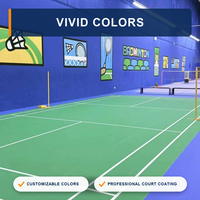 Revêtement de sol antidérapant pour terrains de sport en acrylique, intérieur et extérieur, pour écoles, clubs, surfaces aquatiques