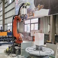 Machine de sculpture sur pierre CNC à 7 axes avec bras robotisé KUKA pour la gravure de sculptures 3D en marbre et en granit