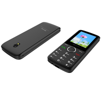 Téléphone 4G débloqué à double SIM pas cher de 2,4 pouces avec un design fin