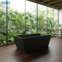 Baignoire Spa OHO Moderne en Acrylique Haute Brillance avec Revêtement Antibactérien pour Bain de Glace Froid, Idéale pour la Relaxation et la Récupération