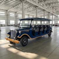 Voiture de tourisme électrique haut de gamme rétro à blocs de couleur, spacieuse et convertible, idéale pour le transport de bienvenue, les hôtels, les mariages et les événements commerciaux