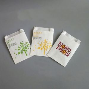 Sac en papier kraft recyclable personnalisé avec impression offset, bec verseur, résistant à la graisse et à l'eau, pour aliments (burgers, frites, chips) jetables - Product Image 4