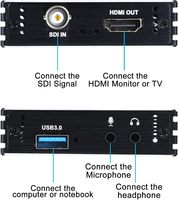 Tarjeta de Captura de Video 3G SDI USB3.0 HD 1080P, Caja de Captura de Video, Adaptador Convertidor de SDI a HD, Diseño sin Controladores
