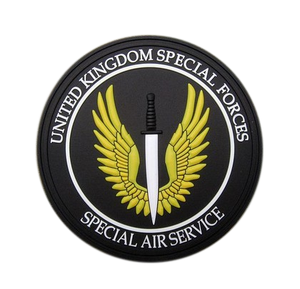 Épée en caoutchouc 3D des Forces spéciales britanniques avec ailes drôle tactique en gros Patch en silicone pour bricolage sweats à capuche zippés étiquette Applique - Product Image 6