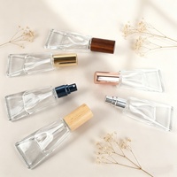 Bouteille en verre en forme de tube crème unique 10ml testeurs de parfum à bouchon vissable rechargeables bouteilles d'échantillon de parfum en verre