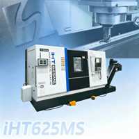 Tour horizontal CNC GUOSHENG IHT625MS, diamètre de tournage 625 mm, pour arbres, brides et pièces en fonte