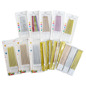 Birthday <b>Candles</b> <b>Stick</b> Cylindrical Paraffin Single Wick Birthday Party Use - Product Image 4