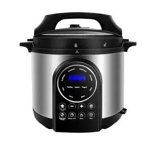 High-tech Touch Screen Panel 5L,6L Multi Functions Big Capacity High Temperature Industrial Pressure Cooker With Timer
