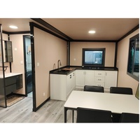 Maison pliable de 20 pieds, maison portable pliable, conteneur extensible pour hôtel, remorque modulaire mobile préfabriquée, petite maison sur roue