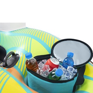 Huihai <b>Inflatable</b> <b>Floating</b> Lounger Chair 167x137cm Peacock Blue Environmentally Friendly PVC Adult Reclining Seat - Product Image 3