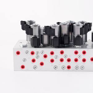 Kompaktes integriertes hydraulisches Verteiler steuerventil mit <span class=keywords><strong>2</strong></span>-Positionen-4/3-Wege-Magnetventil ISO 4401 Standard - Product Image 1