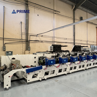 Machine d'impression flexographique à étiquettes autocollantes UV de type pétale à grande vitesse à 8 couleurs